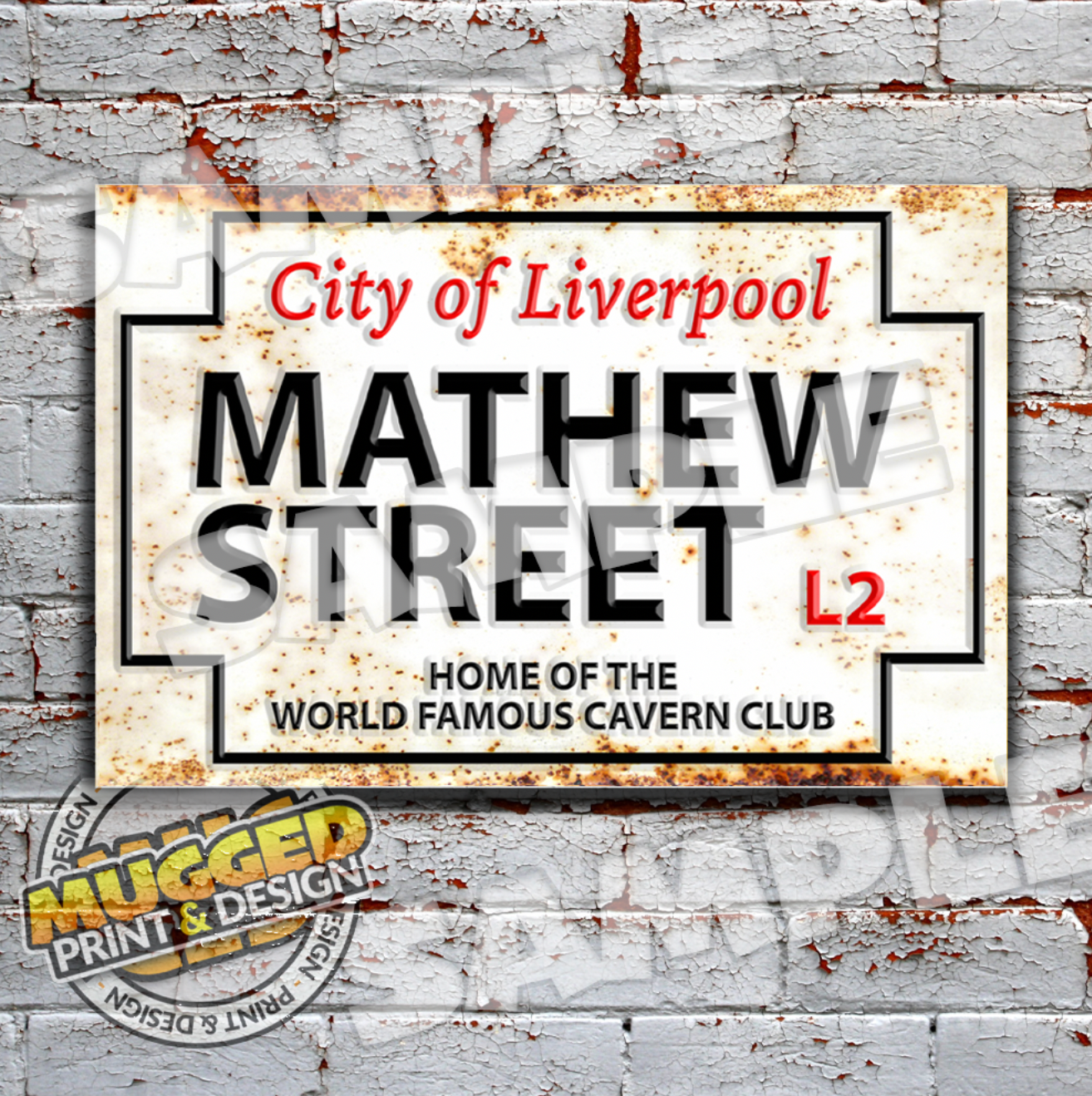 Mathew Street (The Beatles) Street Sign