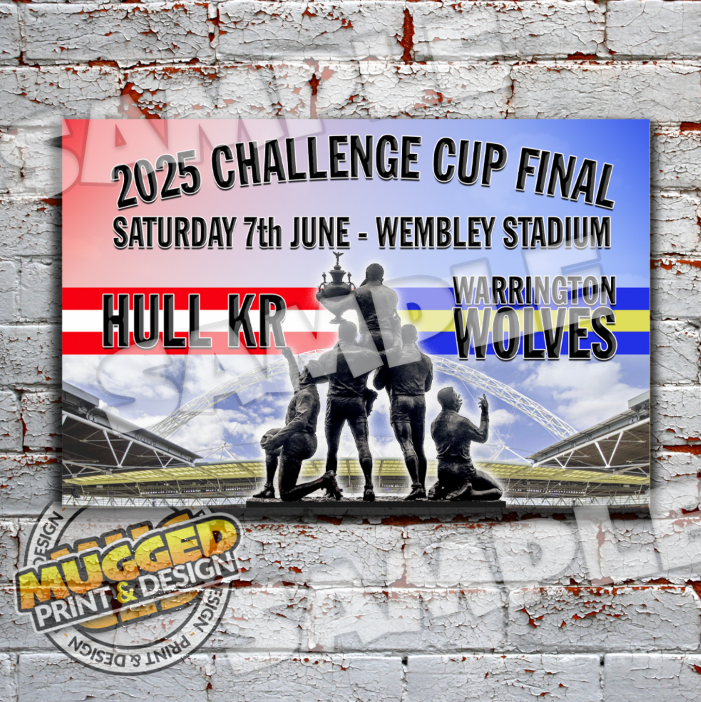 2025 RL Challenge Cup Final, Hull KR v Warrington Wolves Sign