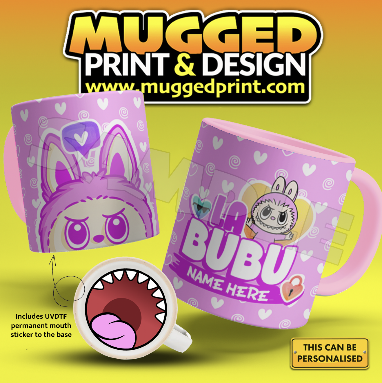 Labubu Monster Mug *PERSONALISED*