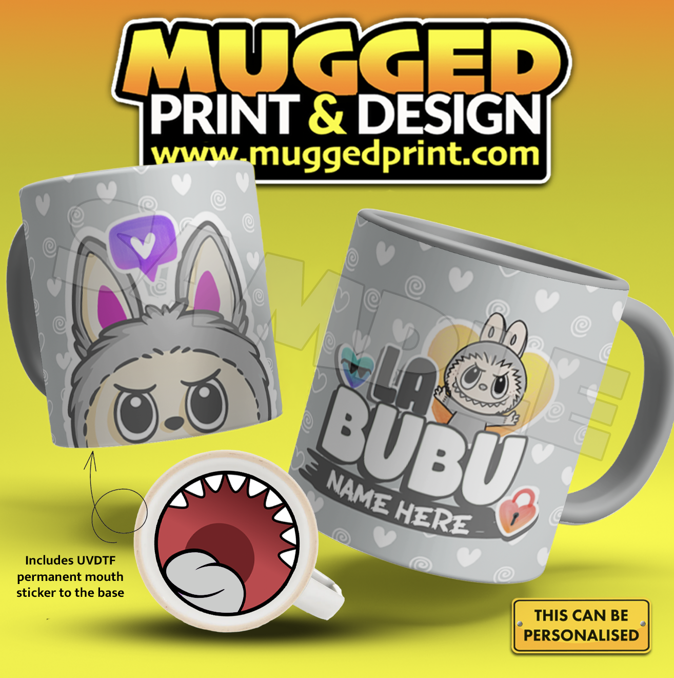 Labubu Monster Mug *PERSONALISED*