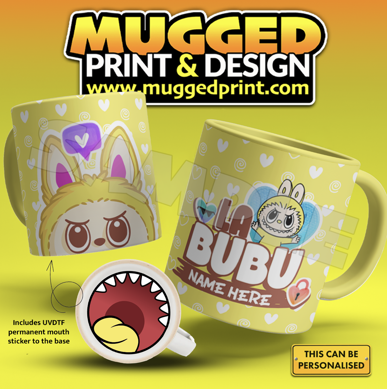 Labubu Monster Mug *PERSONALISED*