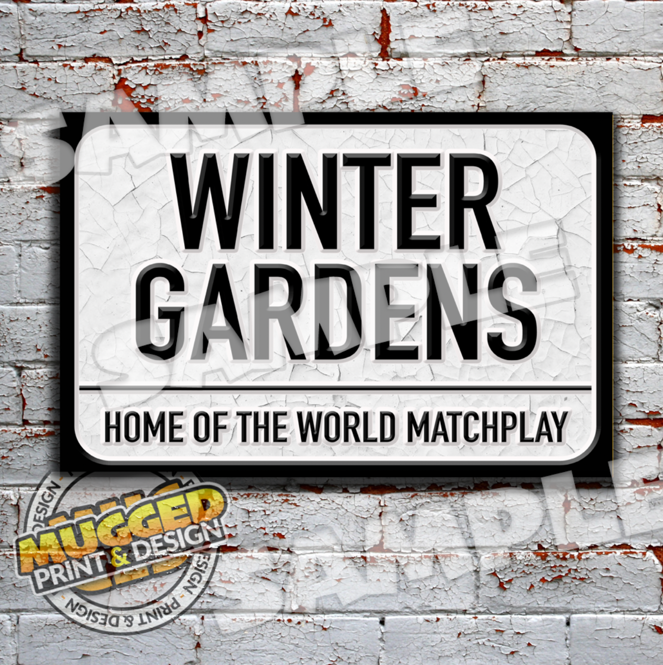 Winter Gardens - PDC Darts Vintage Street Sign