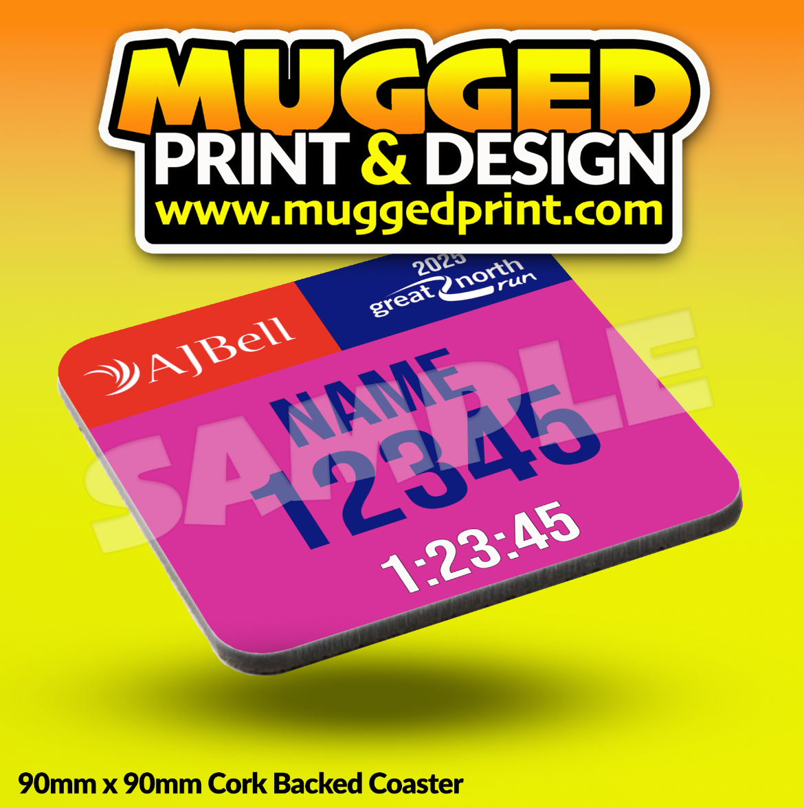 2025 Great North Run (GNR) Coaster PERSONALISED