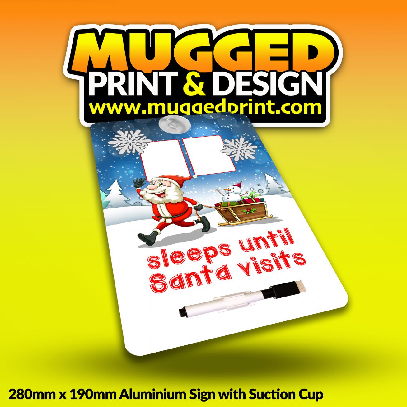 Sleeps 'Til Xmas Sign