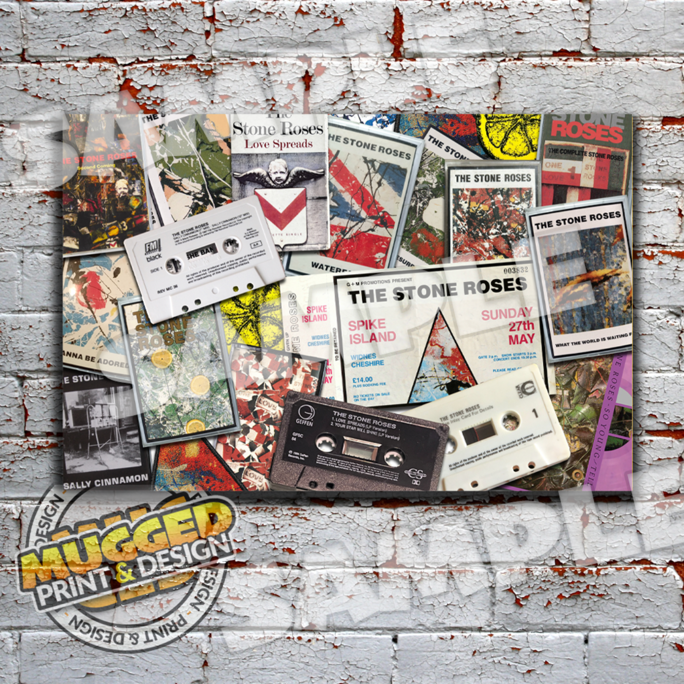 Stone Roses Montage Aluminium Sign