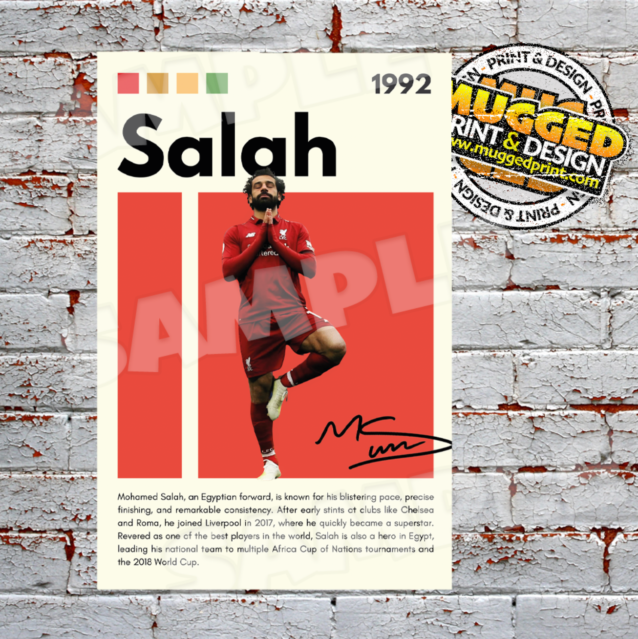 Aluminium Liverpool FC - Mo Salah Sign