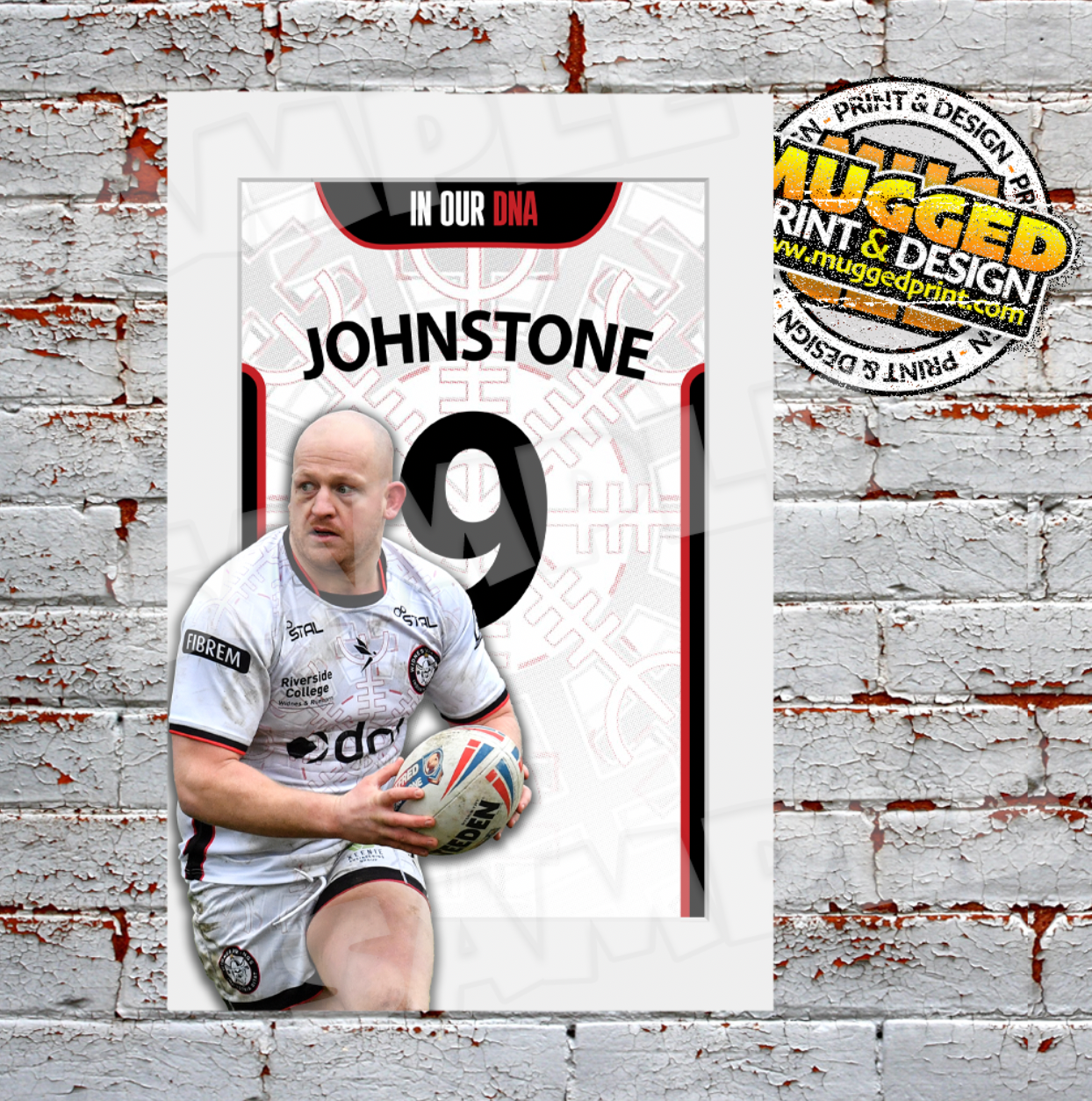 A3 Widnes Vikings 2026 Player & Shirt Print