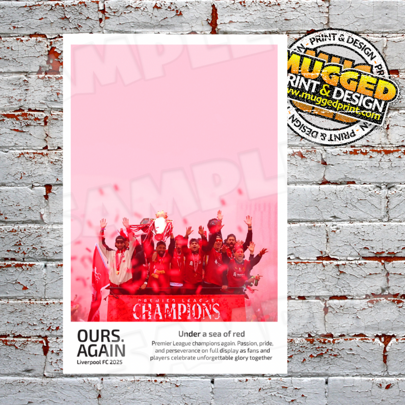 Aluminium Liverpool FC - 'Under a Sea of Red' Sign