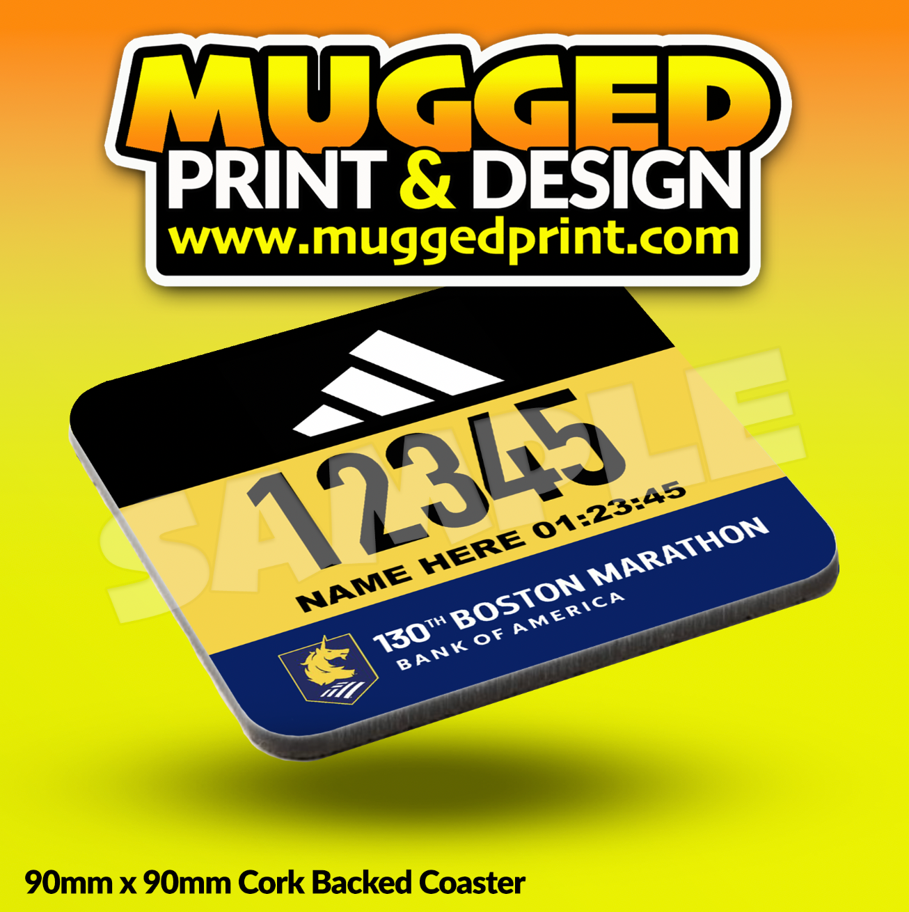 2026 Boston Marathon Coaster PERSONALISED