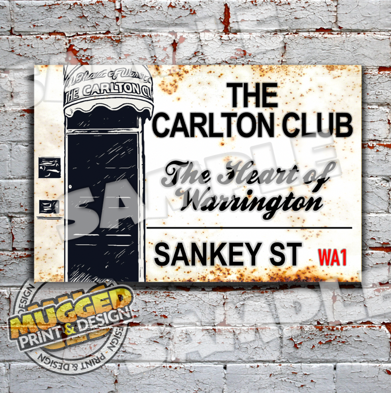 The Carlton Club, Warrington Sign