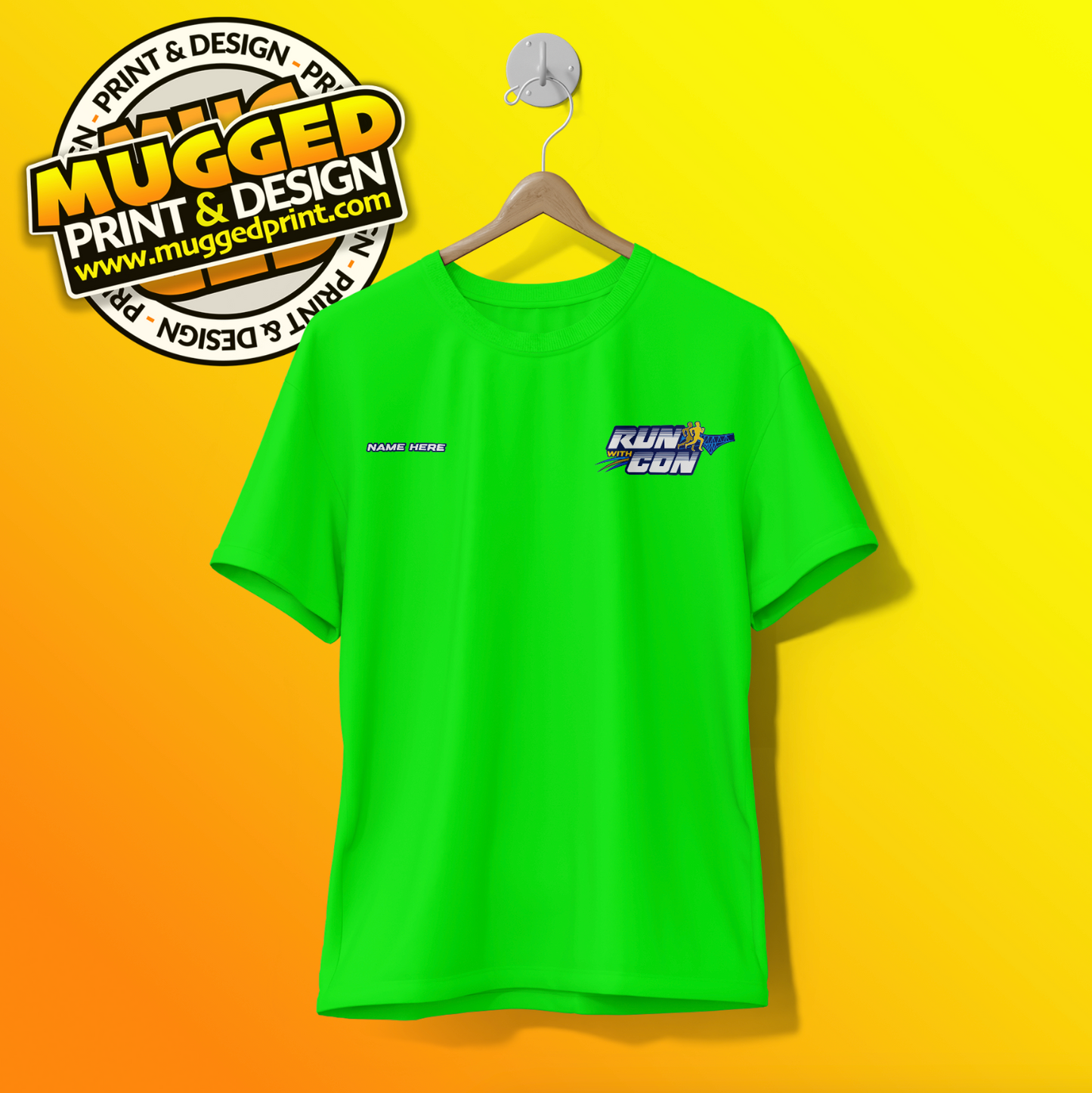 Run with Con Sports Tee - Childs Ages 3-12