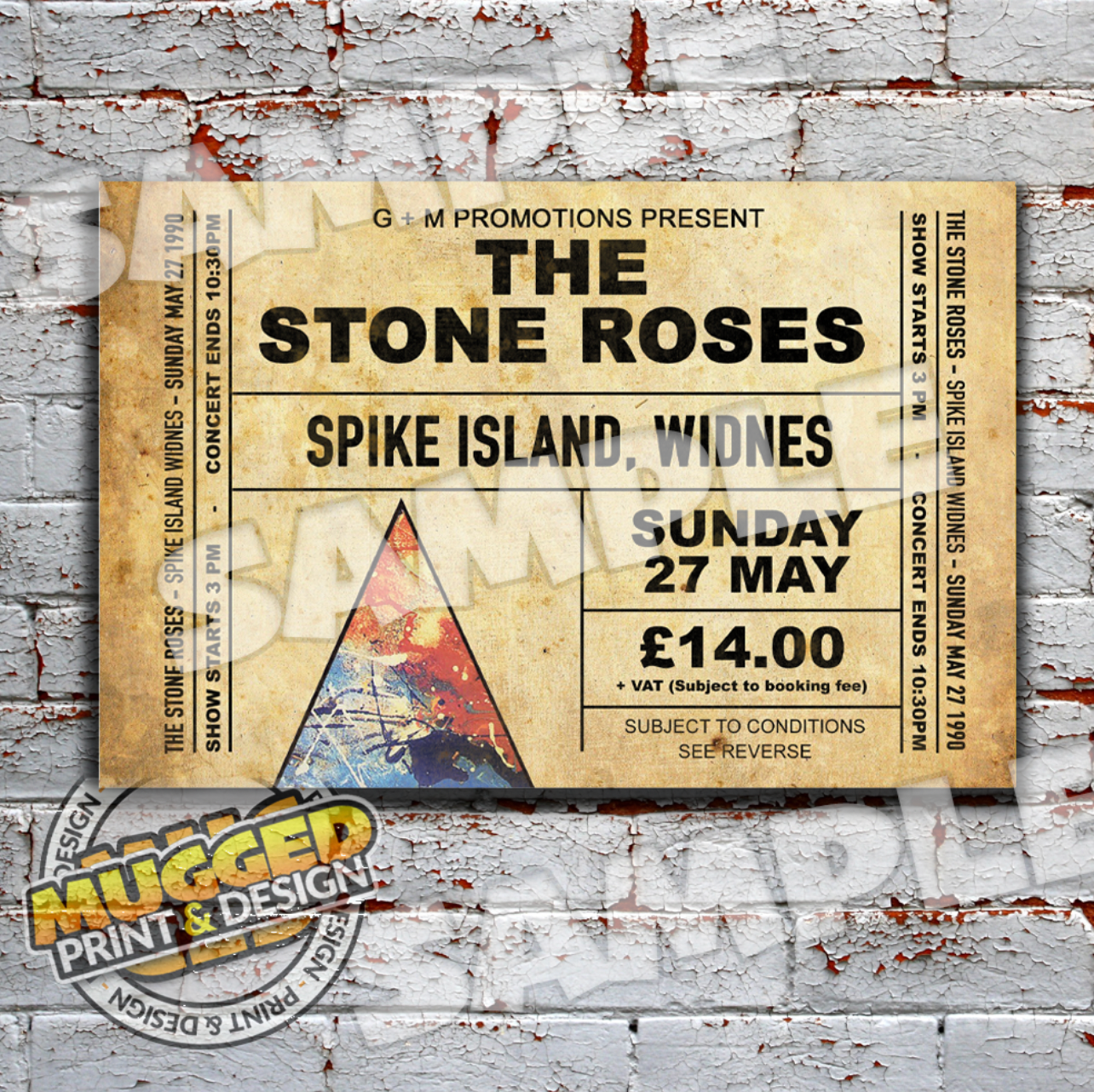 Stone Roses @ Spike Island Aluminium Sign