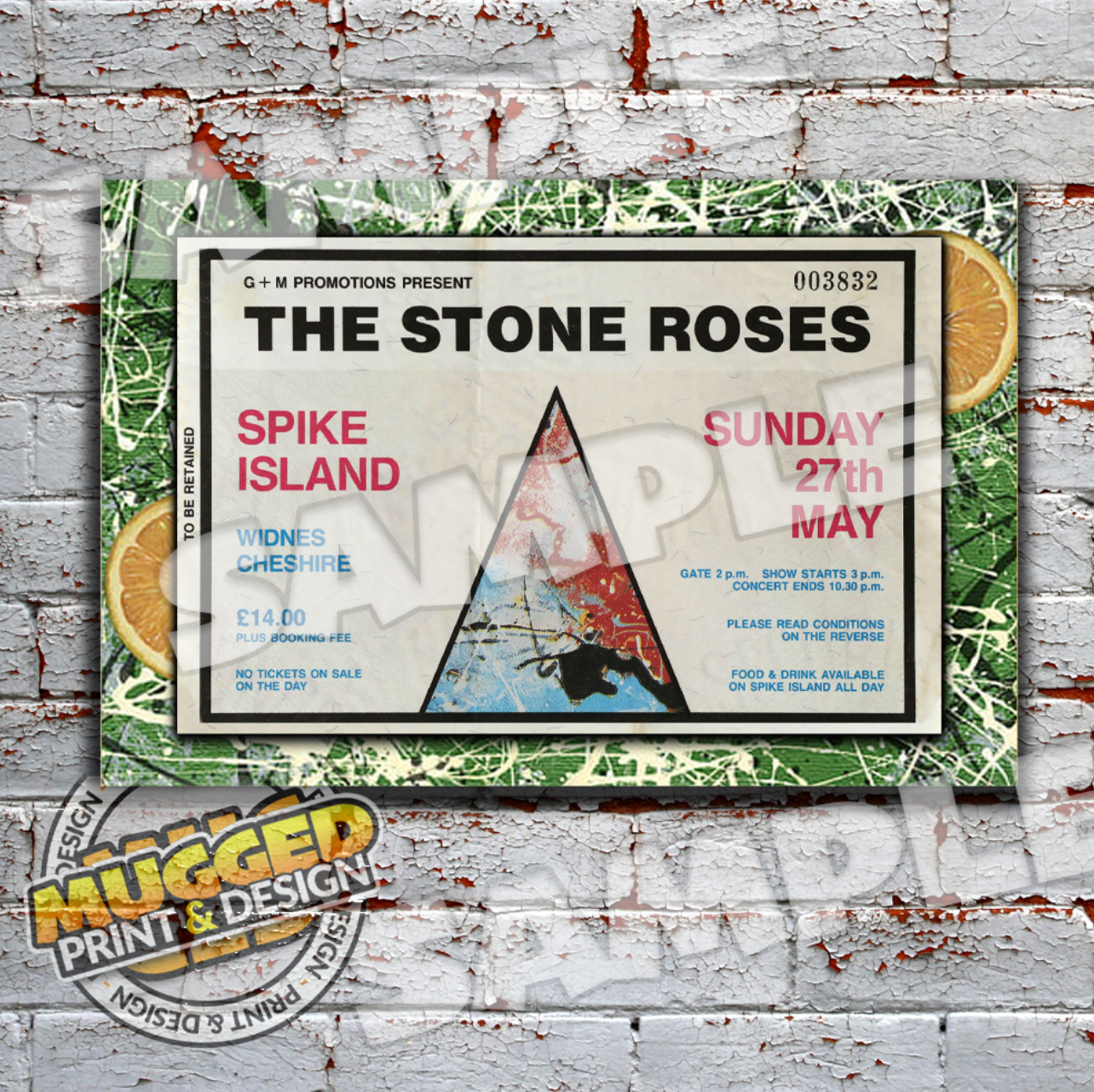 Stone Roses @ Spike Island Aluminium Sign
