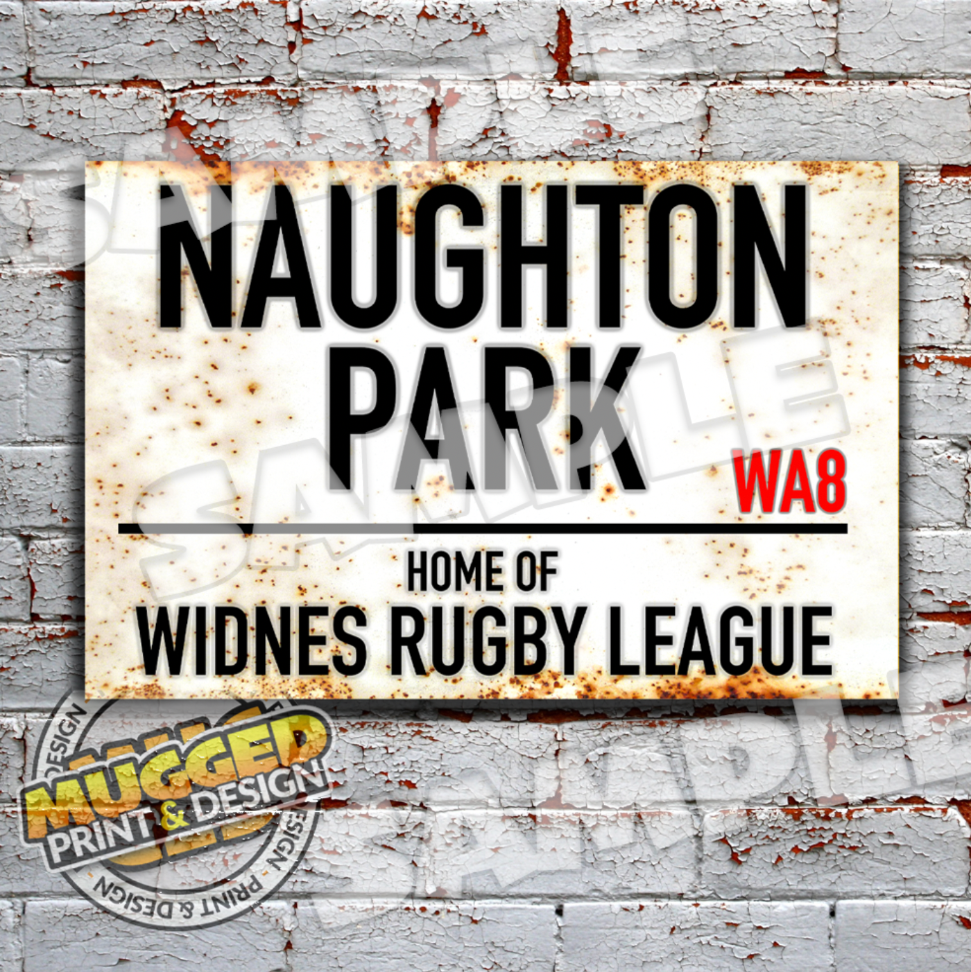 Naughton Park (Widnes RL) Street Sign