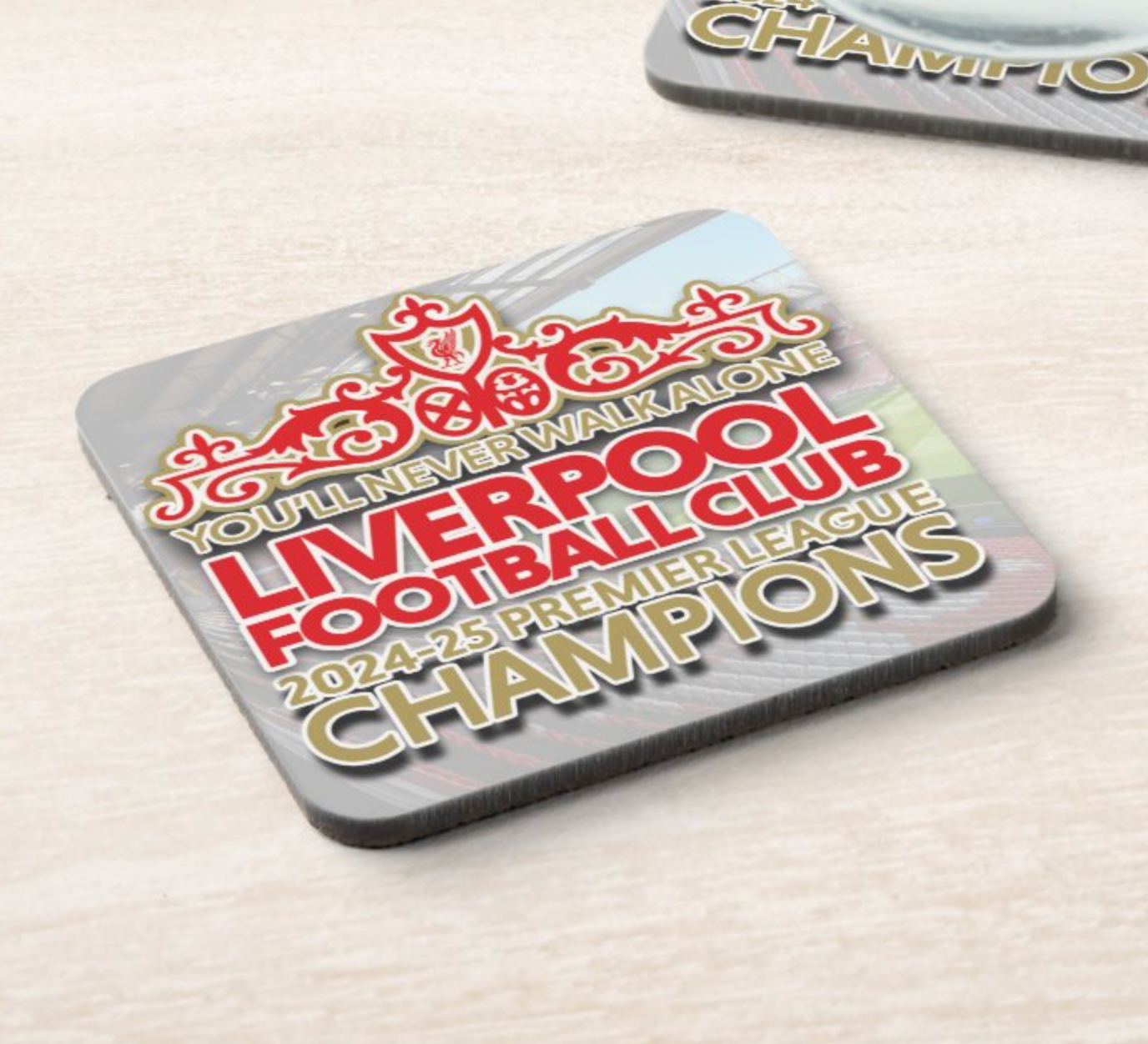 Liverpool FC Premiership Champions 2025 Coaster