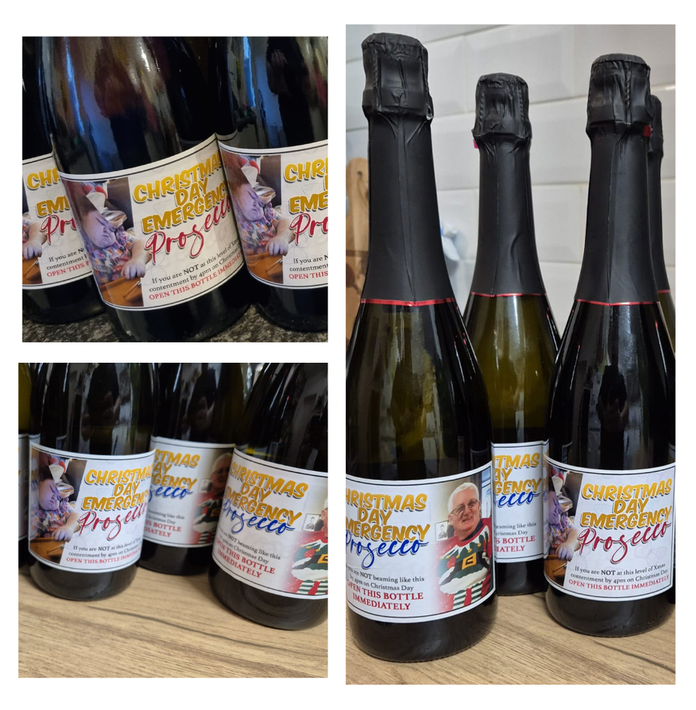 Wine Bottle Tag / Stickers *PERSONALISED*