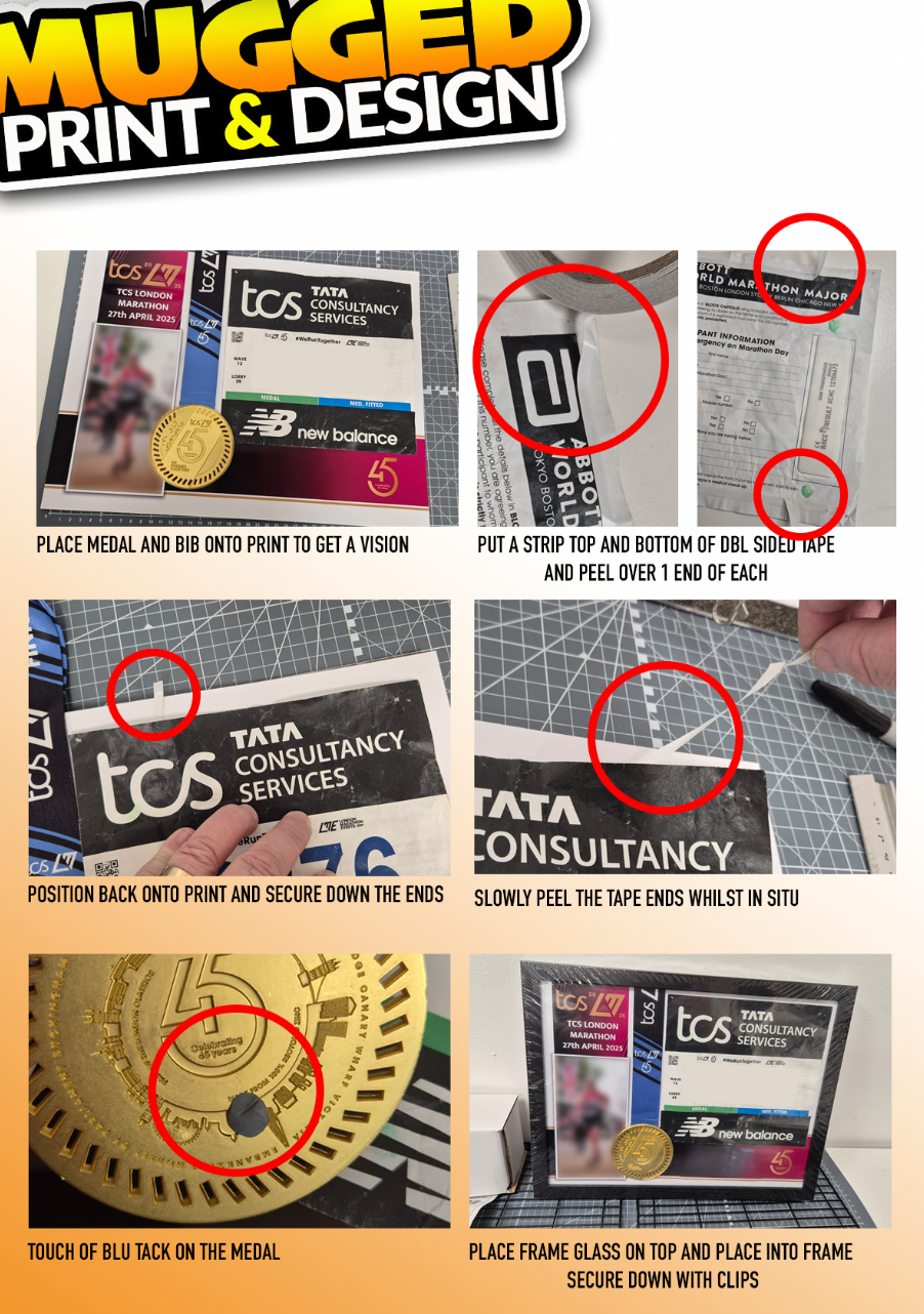 A3* Marathon Medal Prints *PERSONALISED*
