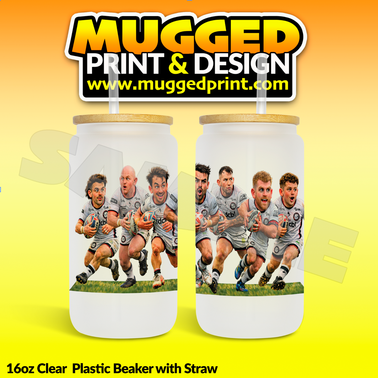 Widnes Vikings GRAFTERS Plastic Libby Cup with Straw