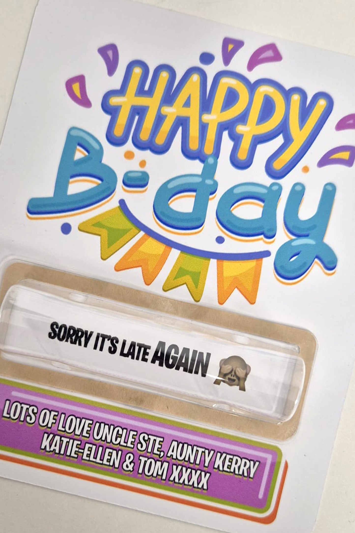 Birthday Cash Gift Card *PERSONALISED*