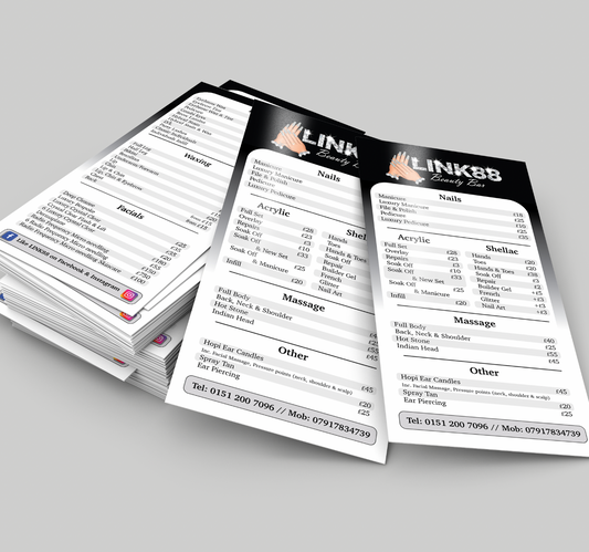 DL Double Sided Leaflets