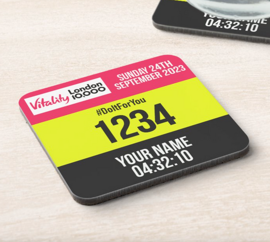 2023 London 10,000 Run Coaster PERSONALISED