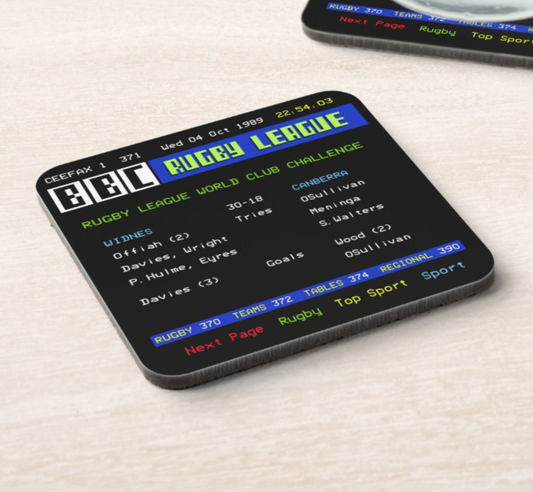 TELETEXT World Club RL Coaster