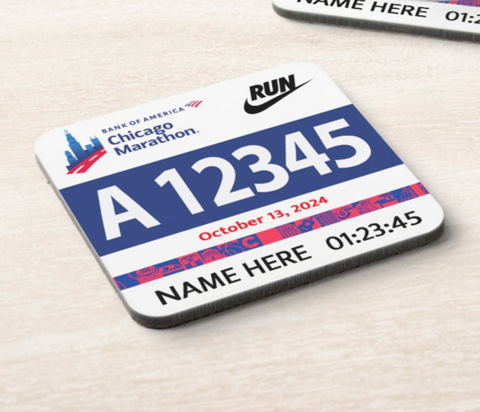 2024 Chicago Marathon Coaster PERSONALISED