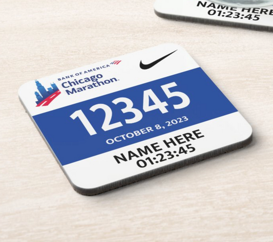 2023 Chicago Marathon Coaster PERSONALISED