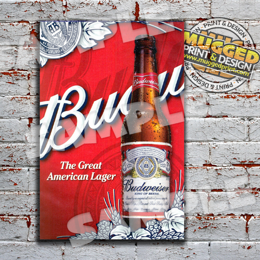 Aluminium Budweiser Sign