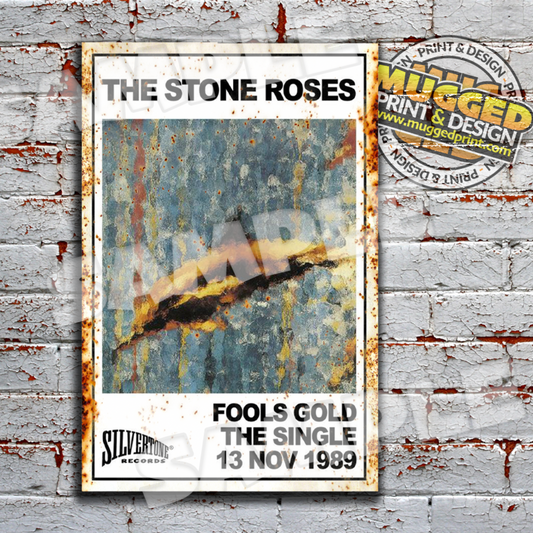 The Stone Roses Fools Gold vintage Aluminium Sign