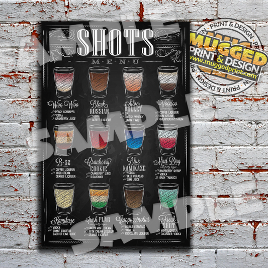 Aluminium Cocktail Bar Signs