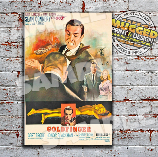 Aluminium James Bond Film Sign