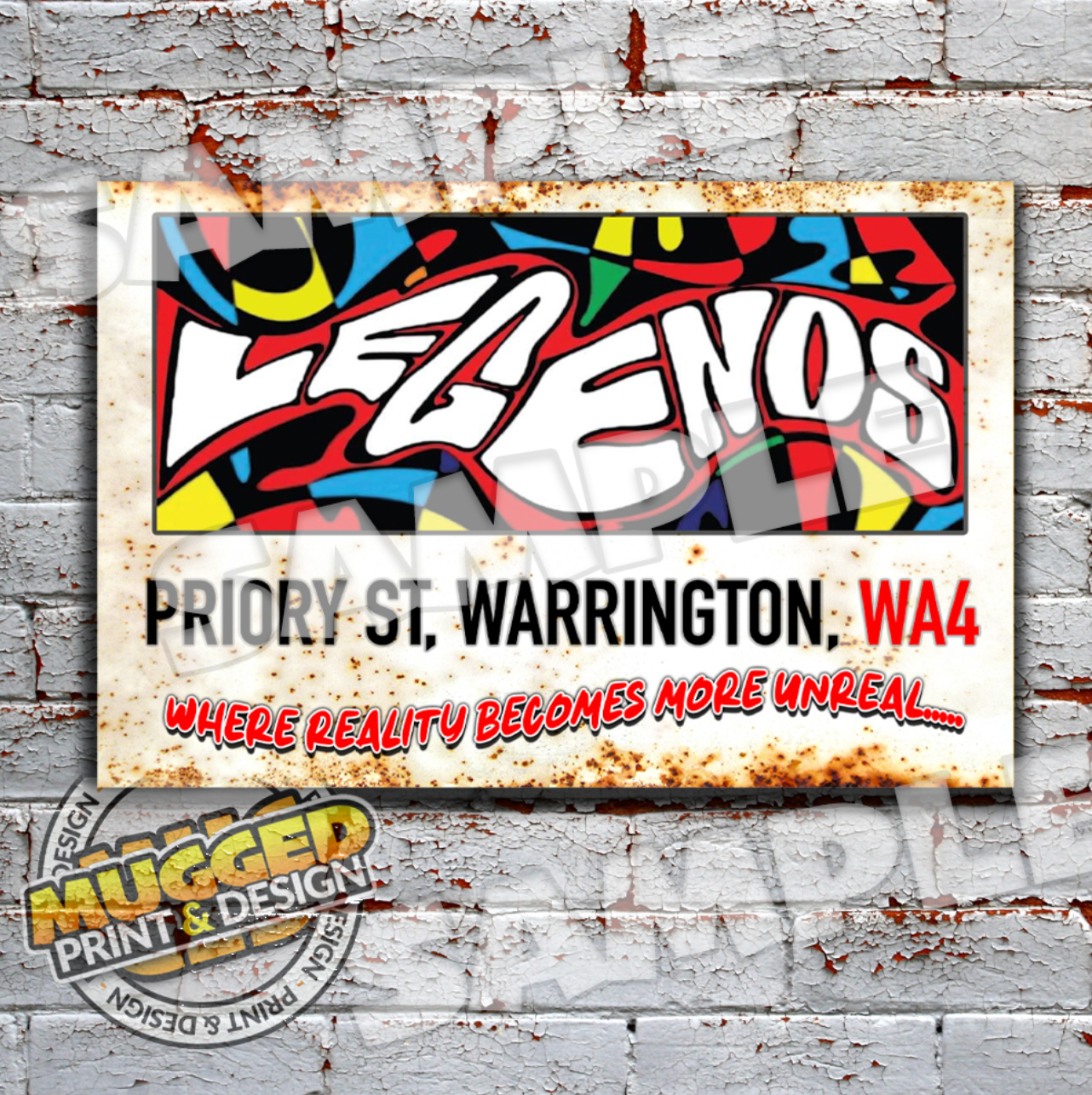 Legends Nightclub - Warrington Aluminium Sign