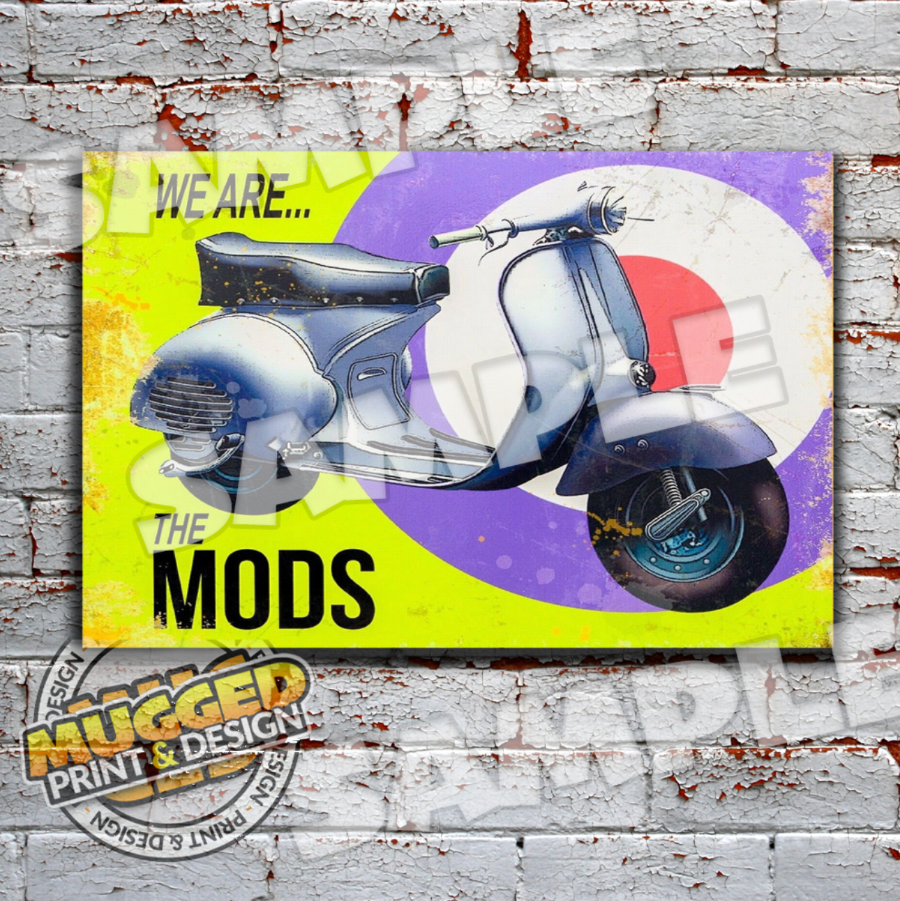 Aluminium Scooter Mods Signs