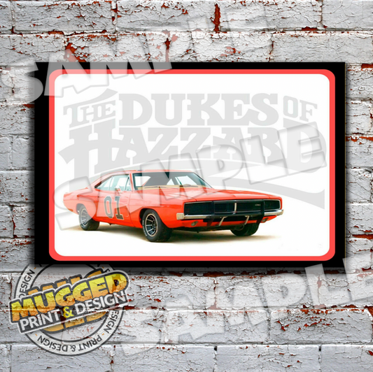 Aluminium Dukes of Hazard Sign