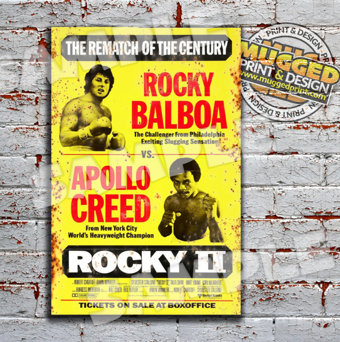 Aluminium Rocky (Balboa) II v Apollo Creed Sign