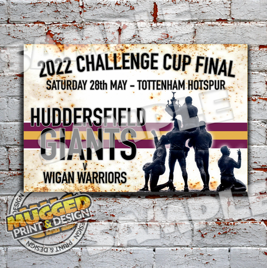 2022 RL Challenge Cup Final, Huddersfield Giants Vintage Sign