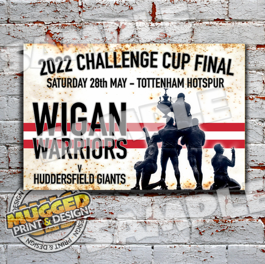 2022 RL Challenge Cup Final,Wigan Warriors Vintage Sign
