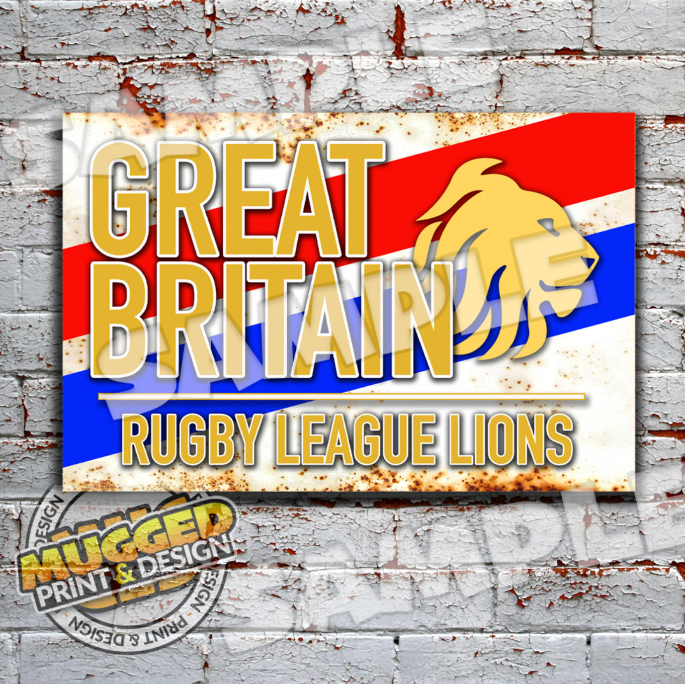 Great Britain RL Vintage Sign
