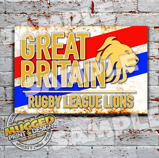 Great Britain RL Vintage Sign