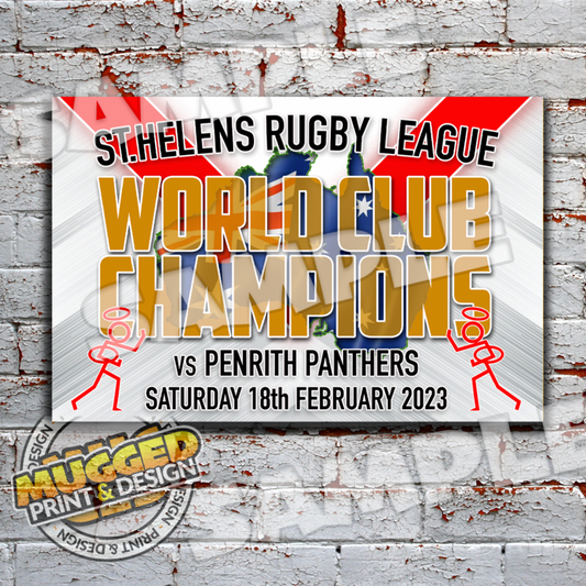 2023 St.Helens World Club Champions Sign