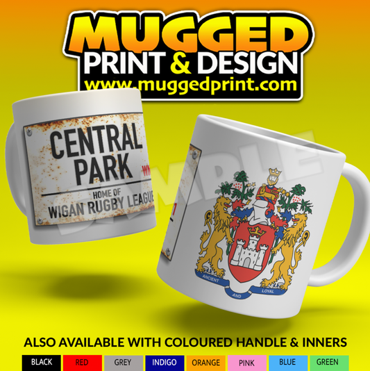 Wigan RLFC - Central Park Street Sign Mug