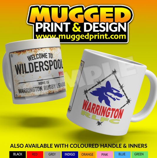 Wilderspool Sign Warrington RLFC Mug