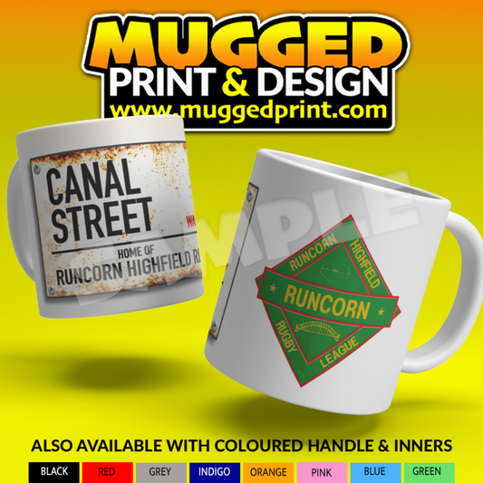 Runcorn Highfield RLFC - Canal Street Sign Mug