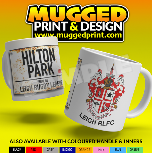 Leigh RLFC - Hilton Park Street Sign Mug