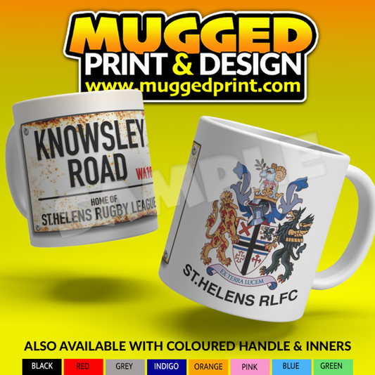 St.Helens RLFC - Knowsley Road Street Sign Mug