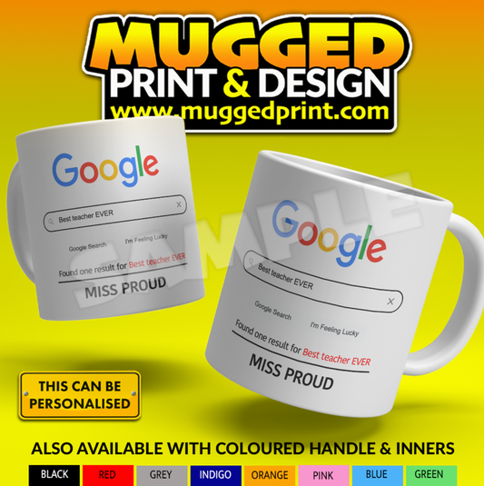 Google Best Teacher Mug *PERSONALISED*