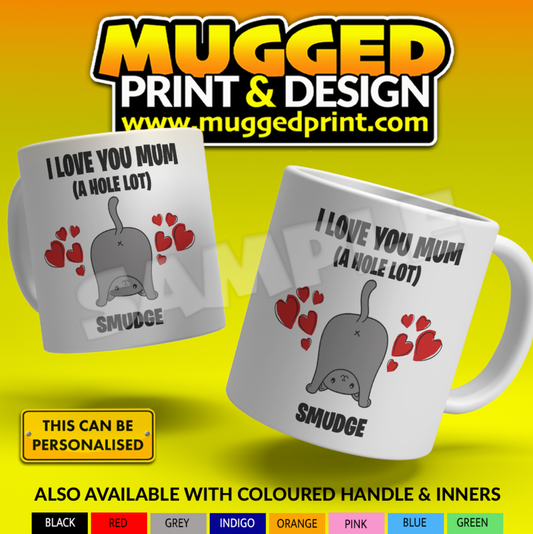 Love You Cat Mug *PERSONALISED*