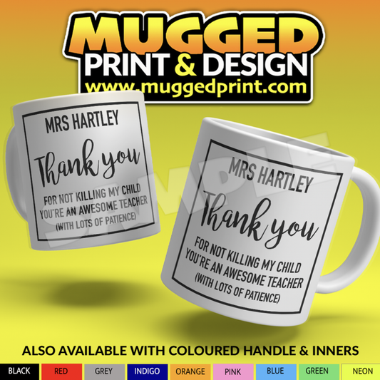 Thank You Teacher Mug *PERSONALISED*
