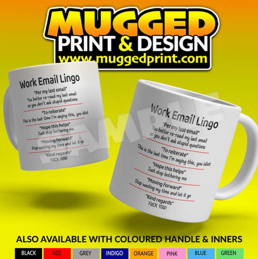 Work Email Lingo Mug